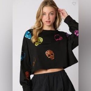 Halloween Sugar Skull Tops